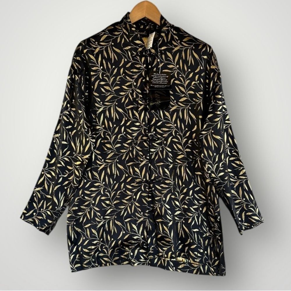 🎉5 for $45🎉NWT Mureli Vintage Silk Top Blouse Shirt Women Size S